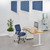 Add sound absorption above private offices and workstations without rearranging the floor plan