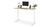 60" x 30" Maple Laminate UPLIFT Standing Desk with white Range-X Single Monitor Arm
