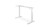 C-Frame UPLIFT 2-Leg Standing Desk in White