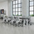 Combine multiple 4-Leg Standing Desks to create a collaborative space that can handle any team project