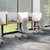 3-Sided Tall Acoustic Privacy Screen by UPLIFT Desk in Light Gray