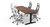 80" x 30" table top comfortably accommodates six people