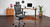 Intuition Ergonomic Chair with 60" x 30" Acacia Butcher Block Solid Wood UPLIFT Standing Desk