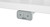 Keypad sits flush with the front edge of the desktop to avoid contact with objects in front of the desktop