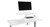 The Front Clamp Standing Desk Converter comes in both black and white options