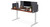 60" x 30" Walnut Solid Wood UPLIFT Standing Desk with Dark Gray Acoustic Privacy Panels