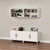 Create a storage wall by pairing the MoPac Overhead Cabinet with other MoPac pieces