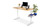 60" x 30" Rubberwood UPLIFT Standing Desk with Sidecar Shelf