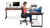 Add a matching side table to create additional work space