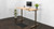 60" x 30" Rubberwood Solid Wood Standing Desk with Industrial Style C-Frame and Standing Mat with Heel Grab