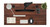 60" x 30" Walnut Greenguard-Gold Certified Laminate Desktop