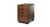 Industrial style 3-Drawer File Cabinet with Greenguard Gold certified walnut laminate Drawer Fronts