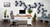 60" x 30" Walnut Laminate Adjustable Height Desk with Hive Acoustic Wall Tiles, 2-Drawer Narrow File Cabinet, Pursuit Ergonomic Chair, and SoCo Lounge Furniture 