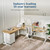 Add a desk side table for printers and other devices, clearing primary work areas