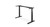 C-Frame UPLIFT 2-Leg Standing Desk in Black