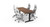 Walnut Solid Wood 30" Conference Table