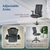 Polyurethane armrests adjust through 3" of height, depth, and pivot, or come off entirely

