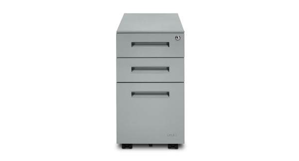 3-Drawer Narrow Square File Cabinet by UPLIFT Desk