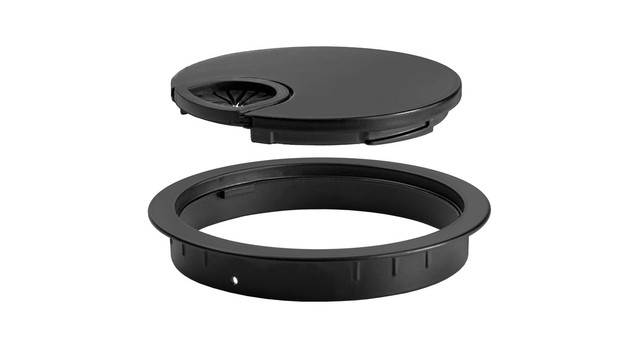 2.5 Inch Metal Desk Grommet - Antique Copper Finish For Cable Management