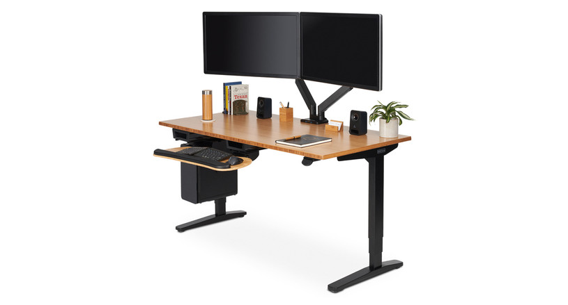 crest dual monitor desk mount