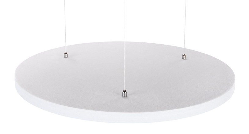 Circular Acoustic Ceiling Cloud By Uplift Desk