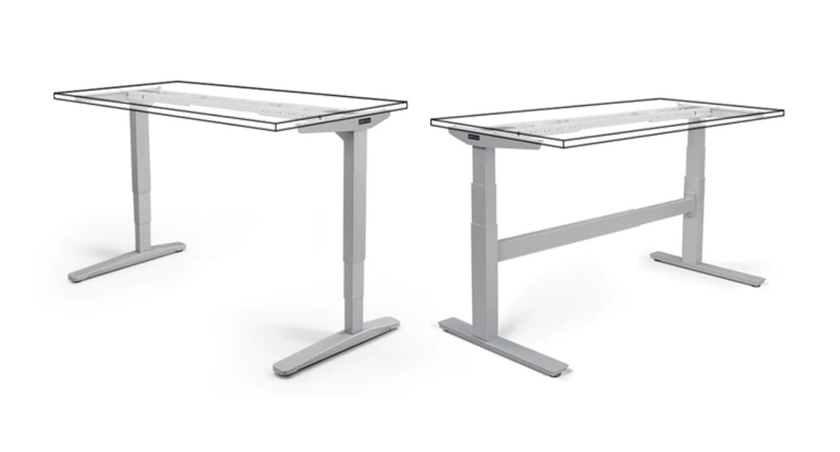 UPLIFT Custom Laminate L-Shaped Standing Desk (V2 & V2-Commercial)