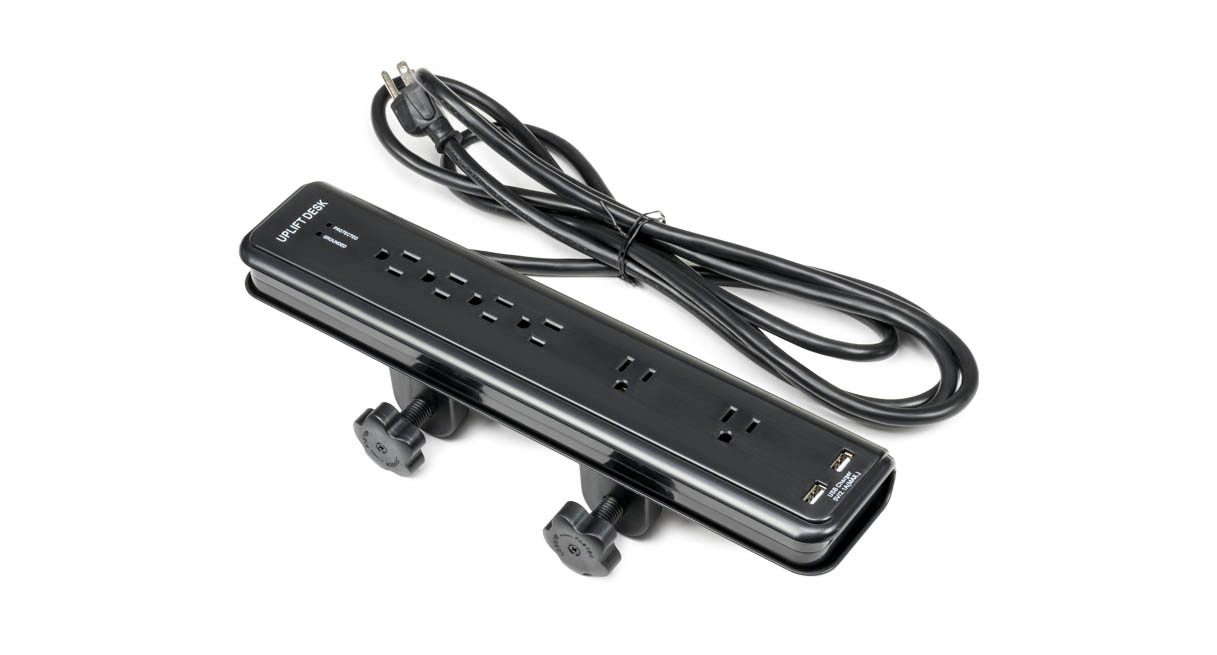 Clamp On Usb Surge Protector By Uplift Desk
