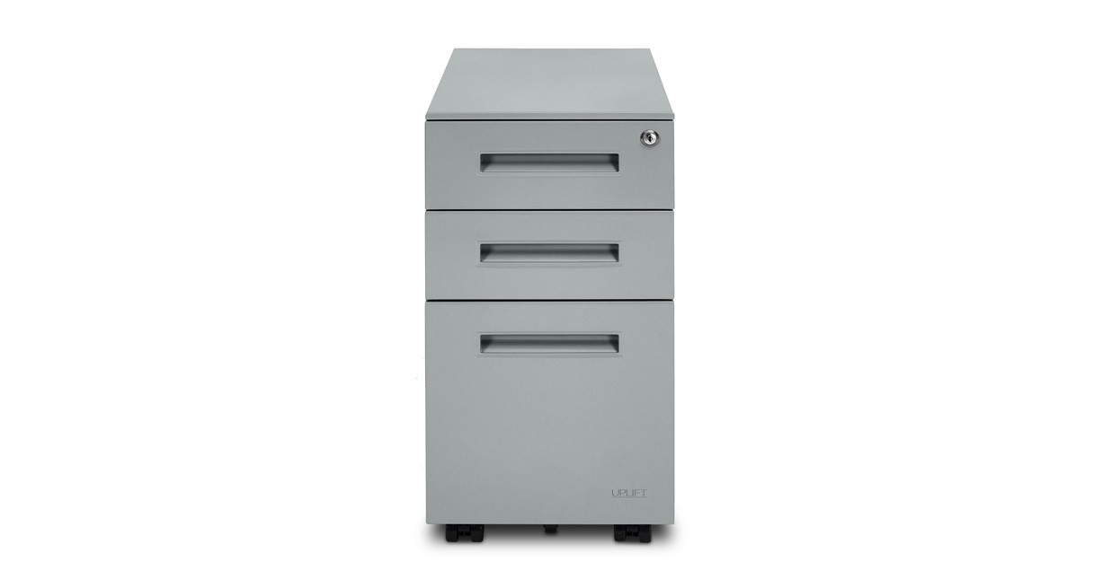 3-Drawer Narrow Square File Cabinet | UPLIFT Desk
