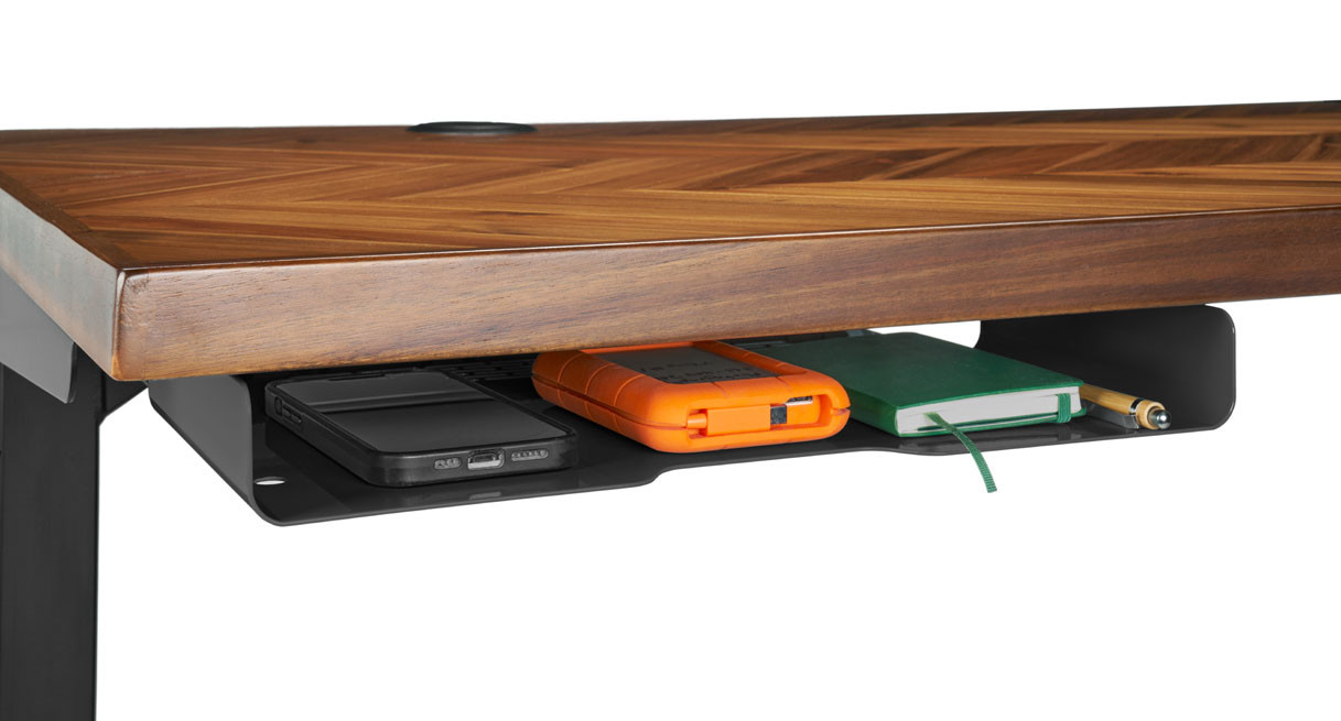 Slim Under Desk Shelf UPLIFT Desk