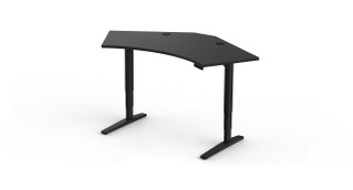 Black Laminate 120 Degree Standing Desk