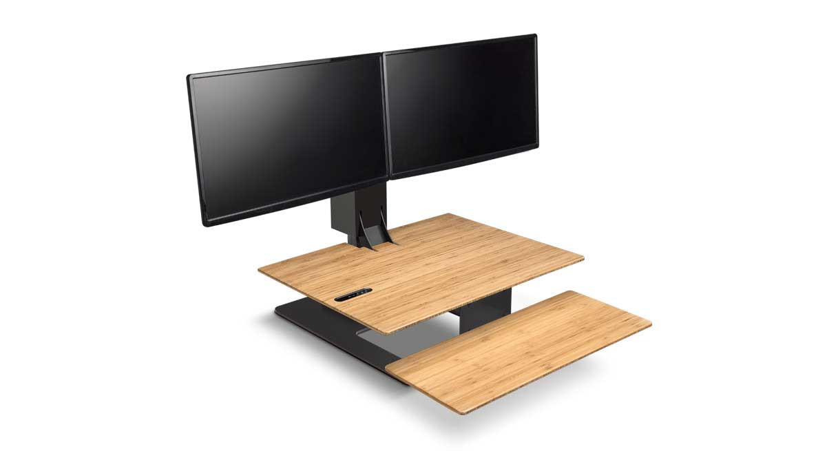 E7 Electric Standing Desk Converter by UPLIFT Desk