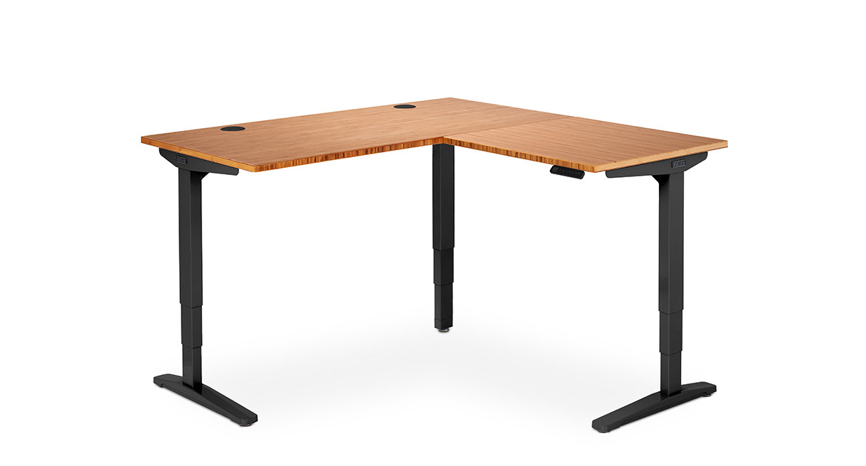 UPLIFT L-Shaped Standing Desk, 3-Leg