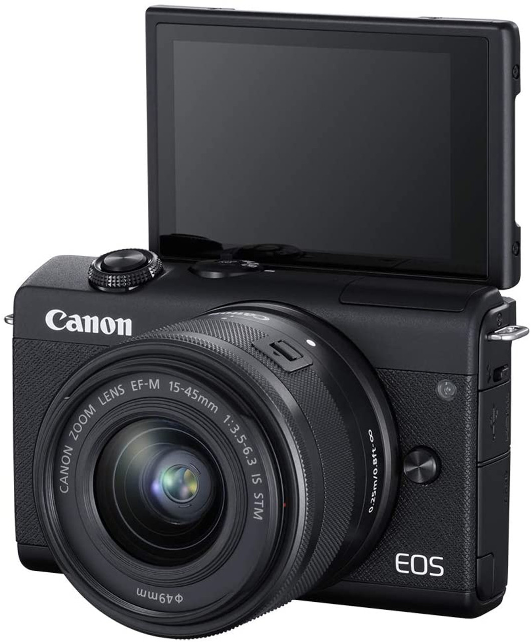 Canon EOS M200 Cámara Digital compacta sin Espejo con Lente EF-M de 15-45  mm, Soporte Vertical de vídeo 4K, Panel táctil LCD de 3 Pulgadas, Wi-Fi