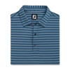 New Men's FootJoy Triple Pinstripe Golf Shirt - Ink - 29564