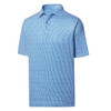 New Men's FootJoy Bead Chain Print Golf Shirt - Royal/White - 29604