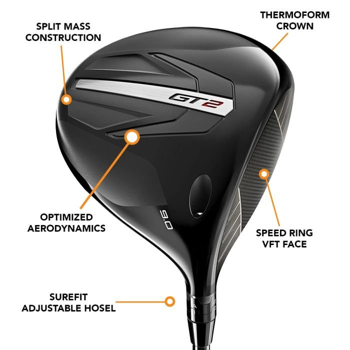 Titleist GT2 Driver w/ Fujikura Ventus Premium Shaft Upgrade