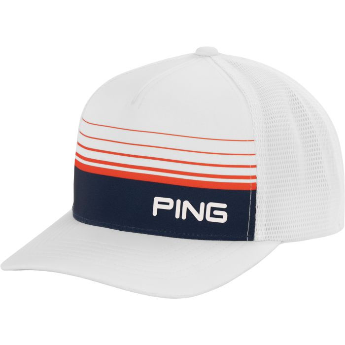 PING Limited Edition Red, White & Golf Trucker Hat 2026 display picture 1