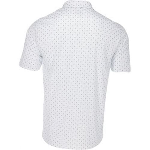 New Men's Greg Norman ML75 Paisley Foulard Polo Golf Shirt - White