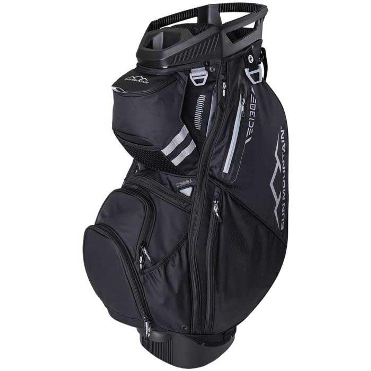 Sun Mountain 2024 C-130 Cart Bag w/ 14 Way Top - Black