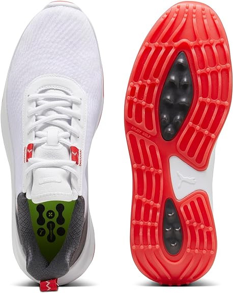 New Men's Puma Fusion Crush Sport Golf Shoes White/Coal 379204