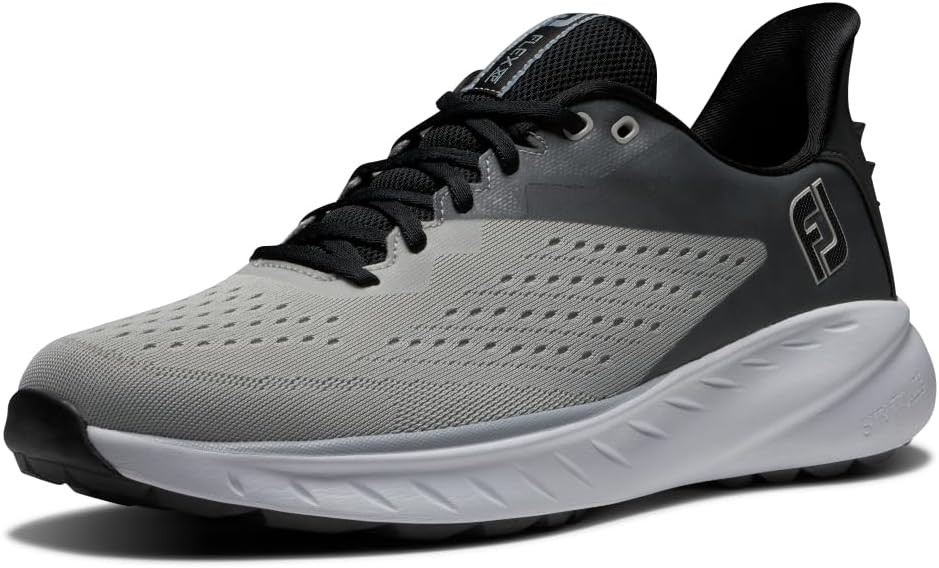 New Men's Footjoy Flex XP Golf Shoes - Grey/White - 56281 - Dallas