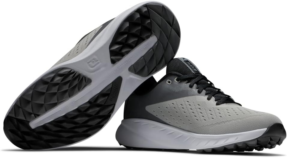 New Men's Footjoy Flex XP Golf Shoes - Grey/White - 56281 - Dallas