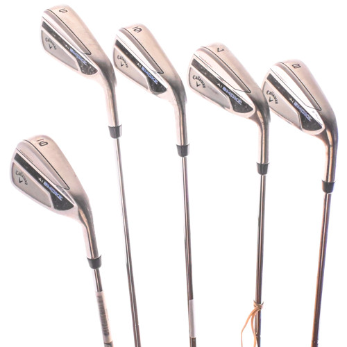Set De Fers Callaway Paradym Ai Smoke 5-PW - Shaft Elevate 95 Acier Flexible Régulier - Occasion En Excellent état
