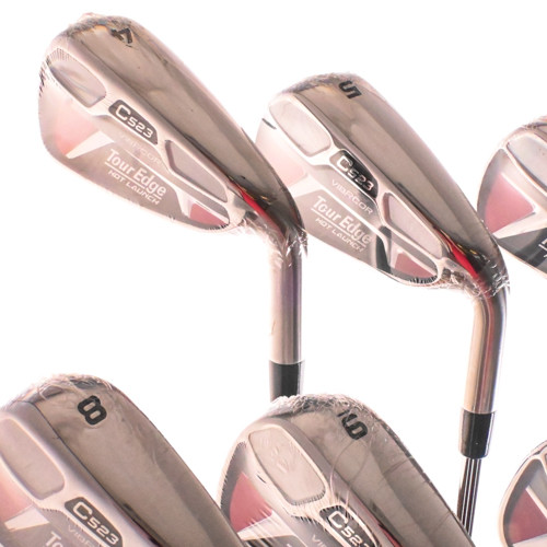 New Tour Edge Hot Launch C523 Iron Set 4-PW XP 85g Stiff Flex