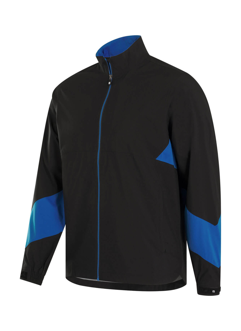 New Men's FootJoy Hydrolite X Rain Jacket - Black/Blue - 30525