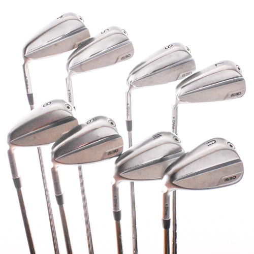 Ping I530 (Blue Dot) Forged Iron Set 4-PW,UW KBS Tour Lite 95g R-Flex Steel LH