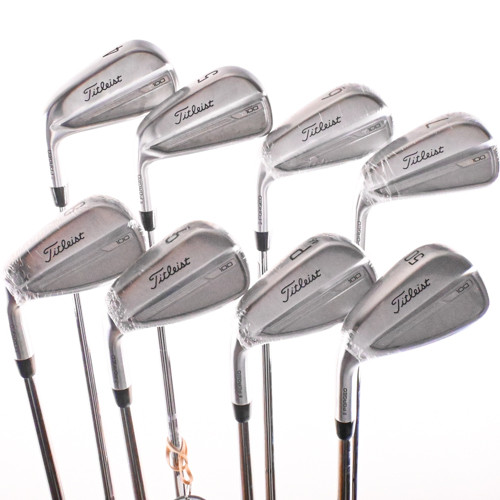 Titleist T100 2023 Forged Iron Set 4-PW,AW DG S300 Stiff Flex Steel LH (Mint)