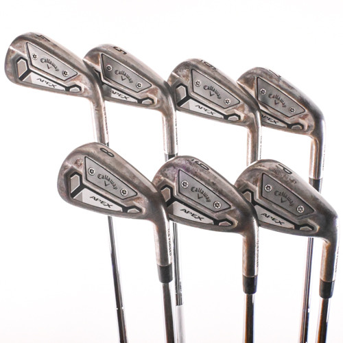 Callaway Apex TCB Raw Forged Iron Set 4-PW DG TI X-Flex Steel RH