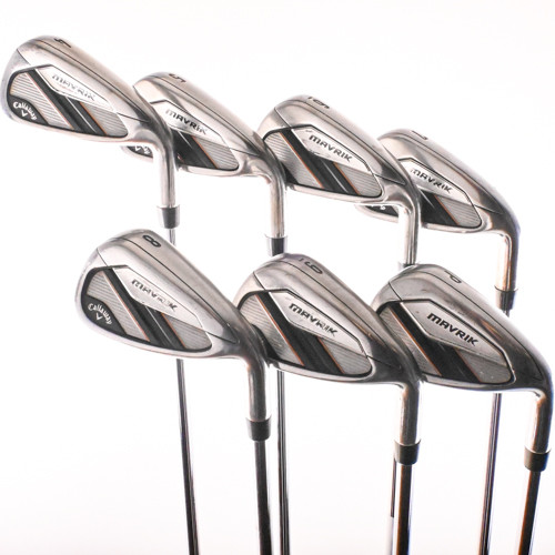 Callaway Mavrik Iron Set 4-PW Elevate V55 95g Stiff Flex Steel RH