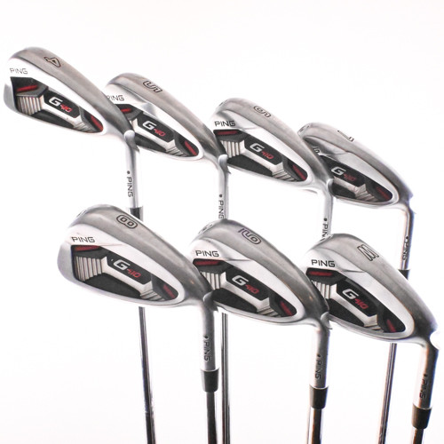 Ping G410 (Black Dot) Iron Set 4-PW AWT 2.0 Stiff Flex Steel RH